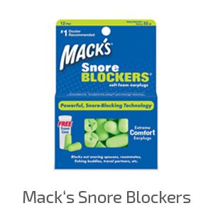 Macks Snore Blocker štuple do uší proti chrápaniu